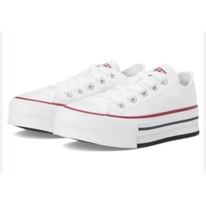 Converse Chuck Taylor All Star Eva Lift White Platform Sneakers Kids Youth 11